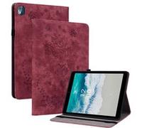 Coque de Protection FLOODKING Compatible Nokia T10 - Antichoc, Support Pliable, Découpes Précises, Légère et Portable, Matériau Premium-Rouge Rouge