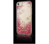 Coque de protection - GUESS - iPhone 7 - Liquide Pailleté - Framboise - Souple