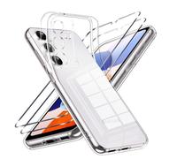 Coque de Protection - HQSELECTION - Pour Samsung Galaxy A14 4G/5G - 2 Verres Trempés - Silicone Souple - Transparent