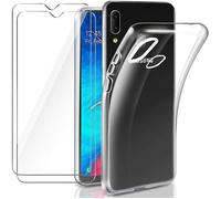 Coque de Protection - HQSELECTION - Pour Samsung Galaxy A20E - 2 Verres Trempés - Silicone Souple - Transparent