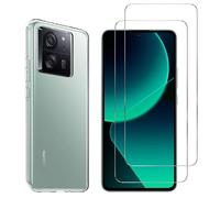 Coque de Protection - HQSELECTION - Pour Xiaomi 13T / 13T Pro 5G - 2 Verres Trempés - Silicone Souple - Transparent