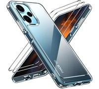 Coque de Protection - HQSELECTION - Pour Xiaomi Poco F5 5G - 2 Verres Trempés - Silicone Souple - Transparent