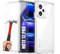 Coque de Protection - HQSELECTION - Pour XIAOMI REDMI Note 12 Pro Plus 5G - 2 Verres Trempés - Silicone Souple - Transparent