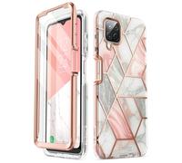 Coque de protection i-Blason Cosmo Series avec protection d' cran int gr e pour Samsung Galaxy A12 (version 2021) Marbre Multicolore
