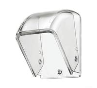 Coque de protection imperméable transparente en polycarbonate avec zone d'accès aux boutons, pour sonnette sans fil, anti-poussière et résistante à la neige (1 pièce)