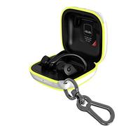 Coque de protection intégrale en silicone antidérapant pour Beats Powerbeats Pro 2019 (bord blanc + jaune)