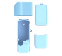Coque de protection intégrale pour appareil photo DJI Pocket 4 Pro - Protection d'écran et d'objectif - Résistante aux chocs - Résistante aux chutes et à la poussière - Coque en silicone, bleu ciel