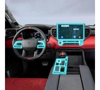 Coque de protection invisible en TPU pour console centrale de voiture pré-découpée, film transparent anti-rayures pour Toyota Tundra 2022-2024 (pour conduite à gauche/transparent)