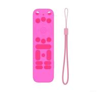 Coque de protection légère en silicone résistante aux chocs pour télécommande Onn-4K Plus Pro, antidérapante, légère (rouge)