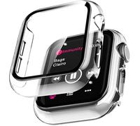 Coque de protection - LITTLE BOUTIK - Apple Watch 41mm - Transparent - Verre trempé - Pack x2