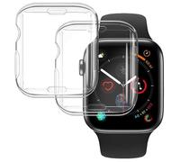Coque de protection - LITTLE BOUTIK - Apple Watch 44mm - Transparent - Verre trempé - Pack x2