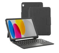 Mobilis Étui Folio C2 – iPad 10,9" (10e) – Clavier Bluetooth AZERTY détachable & Touchpad – Noir