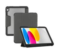 Mobilis Étui à rabat pour tablette 062007 – Dos transparent et coins renforcés – Gris 11"