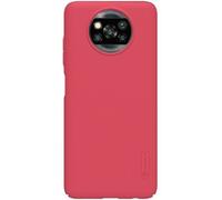 Coque De Protection Nillkin Pour Xiaomi Poco X3 Nfc - Texture Givrée, Rouge
