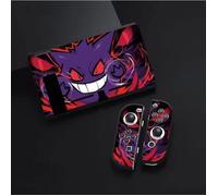 Coque de protection Nintendo Switch NS inspirée de Gengar - Design sombre rouge et violet - Univers Pokémon
