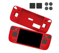 Coque de protection personnalisable en TPU pour autocollants Steam Deck conçue pour une expérience d'utilisation optimale (rouge)