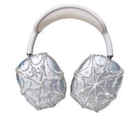 Coque de Protection pour AirPods Max avec Motif Toile d'araignée et Strass