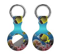 Coque de protection pour AirTag, poisson tropical, support en silicone avec porte-clés, étui de protection Airtag Accessoires