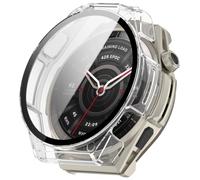 Coque de protection pour Amazfit Balance Ultra, coque de protection complète, coque de protection rigide en polycarbonate avec film protecteur d'écran, transparent