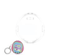 Coque de protection pour appareil domestique compatible avec Tamagotchi Uni - Coque rigide imperméable et résistante aux chocs avec cordon pour enfants (transparent)