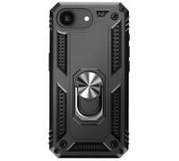 Coque de Protection pour Apple iPhone 17e Antichoc avec Anneau Magnétique Rotatif Noir