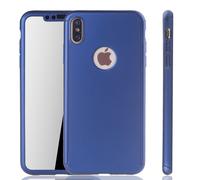 Coque De Protection Pour Apple iPhone XS Max Full Cover Protection D'Écran Bleue