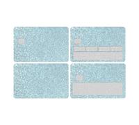 Coque de protection pour carte de débit, revêtement de carte bling-bling amovible | Protection mince imperméable et sans bulles pour cartes clés