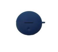 Coque de protection pour casque OPPO Enco Clip2, résistante aux chocs et à la poussière, coque en silicone souple avec crochet (bleu marine)