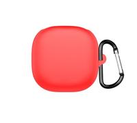 Coque de protection pour casque SHOKZ OpenFit 2+ T921 en silicone souple, résistante aux chocs et à la poussière, avec mousqueton (rouge)