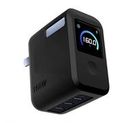 Coque de protection pour chargeur Anker Prime 160 W 3 ports USB-C GaN, coque en silicone pour chargeur Anker 160 W, antichoc et antidérapant, Smart Display Pro Cover (noir)