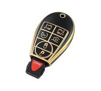 Coque De Protection pour e Voiture en TPU Support pour Chrysler pour Grand pour Voyager 300 C Pièces Automobiles(C Style Black Cover)