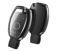 Coque de Protection pour clé de Voiture Intelligente Mercedes Benz Accessoire clé de Voiture 2-3 Boutons (Noir)
