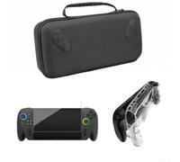 Coque de protection pour console ROG Xbox Ally-X et protecteur d'écran en verre trempé avec sac de rangement pour une protection fiable et un confort d'utilisation (transparent)