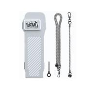 Coque de protection pour DJI Osmo Pocket 3, anti-rayures, absorption des chocs, accessoire pour Pocket 3, compatible avec étui DJI original (plusieurs couleurs) (Gris + Cordon)