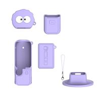 Coque de protection pour DJI Osmo Pocket 4, étui de protection en silicone pour écran d'objectif fileté, accessoires de caméra d'action, coque antichoc de 3 mm d'épaisseur, violet, Housse de