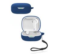 Coque de protection pour écouteurs intra-auriculaires sans fil JBL Wave Flex 2, étui en silicone souple imperméable, résistant aux chocs et aux rayures, idéal pour une protection quotidienne, bleu