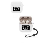 Coque de protection pour écouteurs JBL Tour Pro 3, coque en silicone souple imperméable, résistante aux chocs et aux rayures, idéale pour une protection quotidienne, blanc
