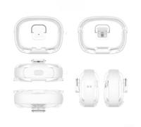 Coque de protection pour écouteurs JBL Vibe Beam Vibe Beam 2 Vibe 200 avec un encombrement minimal et une protection maximale (blanc)