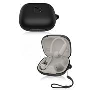 Coque de protection pour écouteurs sans fil Beats Powerbeats Pro 2, étui en silicone souple avec cordon - Doux pour la peau et durable, noir