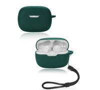 Coque de protection pour écouteurs sans fil JBL Vibe Beam 2 - Coque en silicone souple avec cordon - Doux pour la peau et durable - Vert