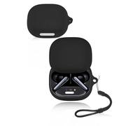 Coque de protection pour écouteurs Soundcore Liberty 4 Pro, coque en silicone souple imperméable, résistante aux chocs et aux rayures, idéale pour une protection quotidienne, noir