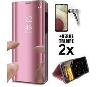 Coque de protection pour GALAXY A13 4G - MASSILIA TECH - Rigide - Rose - Chromé Miroir