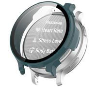 Coque de protection pour Garmin Lily 2 Active - En verre trempé - Hard PC ultra fin - Protection d'écran complète pour Garmin Lily 2 Active - Vert
