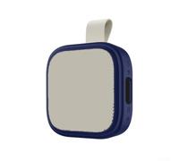 Coque de protection pour haut-parleur portable Soundcore Boom Go 3i Anker - Coque en silicone souple anti-rayures avec clip pour matériel de randonnée et camping - 11 x 4 x 11 cm (bleu marine)