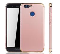 Coque De Protection Pour Huawei Nova 2 Bumper 3 En 1 Couverture Chromé Or Rose