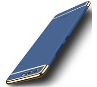 Coque De Protection Pour Huawei P10 Plus Bumper 3 En 1 Couverture Chromée Bleue