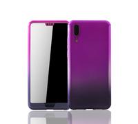 Coque De Protection Pour Huawei P20 Full Cover Protection D'Écran Bumper Violet