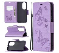 Coque De Protection Pour Huawei P50 Flip Cover Sac Étui Bumper Violet