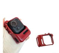Coque de protection pour Insta360 GO Ul-tra colorée élégante en silicone antichoc accessoire portable pour caméra d'action Protection d'écran (rouge)