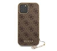 Coque de Protection pour iPhone 12/12 Pro à Motif 4G Marron